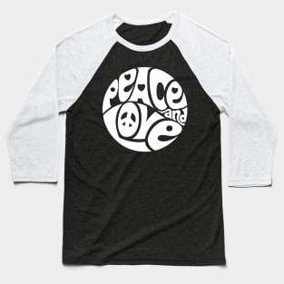 Peace and Love Baseball T-Shirt